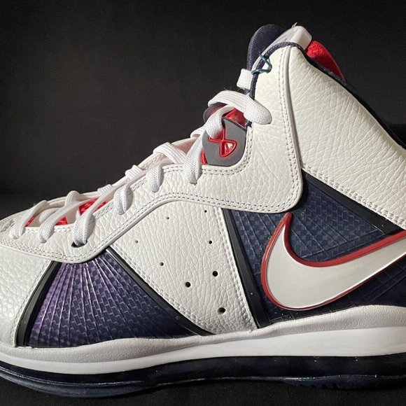 Nike Air Max Lebron James 8 VIII USA Olympic Size 12.5 New OG Box 417098-100 main image 4